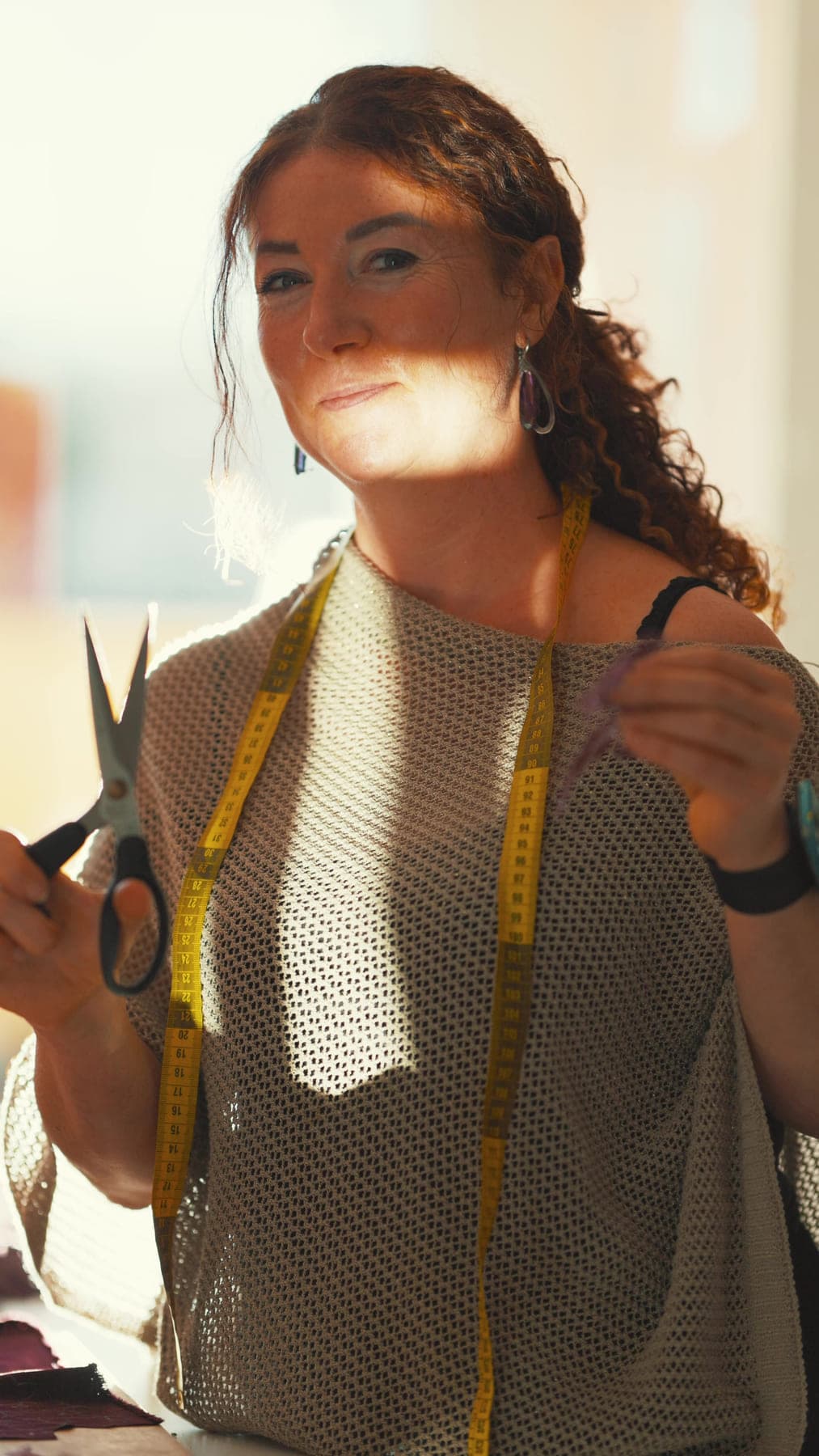 Helen Heiman in the atelier