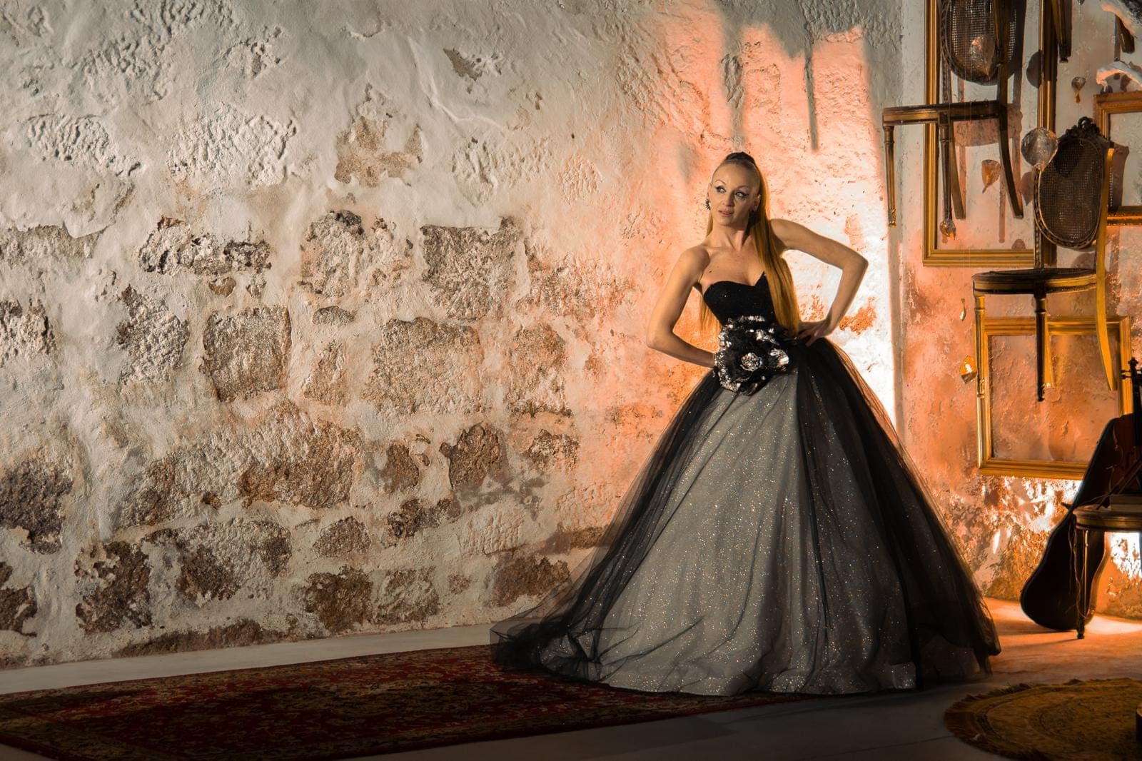 The silhouette from across the room