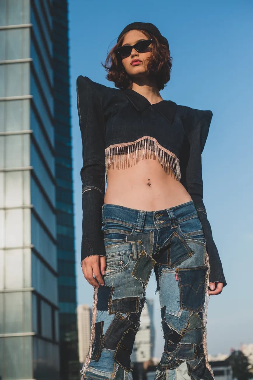 Recycled denim